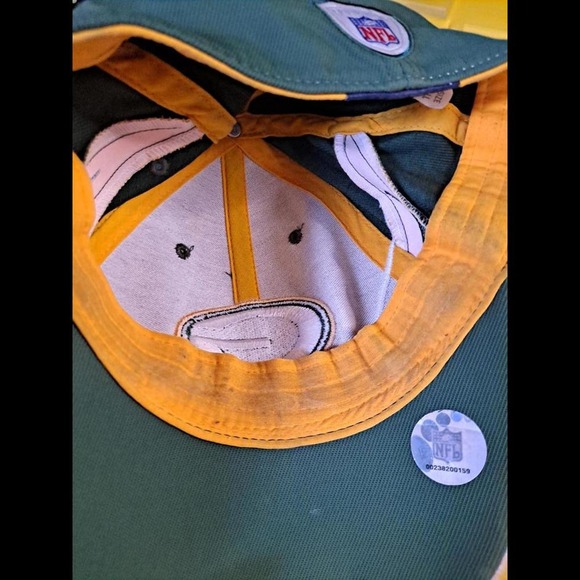 Reebok Green Bay Packers Fitted Hat Baseball Cap Size: OSFA - Picture 7 of 11